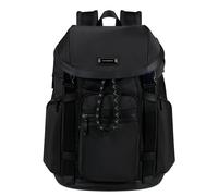 Samsonite Relyon Backpack M 15.6+Flap Black Rucksack