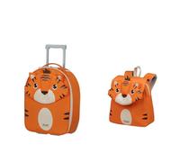 Samsonite Sammies by Kinderrucksack XS, 45 cm, 23 L & Kinderrucksack S, 28 cm, 7,5 L - Tiger Toby Kinder Reise-Set