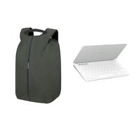 Samsonite Securipak - Laptoprucksack 15.6 Zoll, 44 cm, 17 L, Grün (Foliage Green) + Logitech Keys-To-Go 2, mobile kabellose Tastatur für iPad