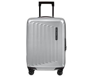 Samsonite Selection Nuon - 4-Rollen Kabinentrolley 55 cm erw. USB (matt silver)