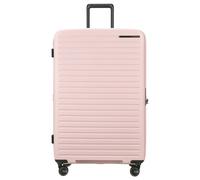 Samsonite Selection Restackd - 4-Rollen-Trolley 81 cm XL erw. mit 3tlg. Packsack-Set (rose)