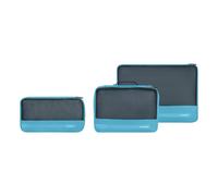 Samsonite TA Revolution - Packwürfel Set 3-teilig, Hochwertiger Reise- & Koffer-Organizer, Packing Cubes für Urlaub, Gepäck-Organizer für Koffer und Rucksack, Blau (Vivid Blue)