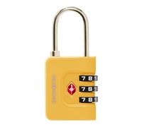 Samsonite TA Revolution - TSA-Kombinationsschloss mit 3-Ziffern-Code, Sicheres Gepäckschloss für Koffer und Taschen, Kofferschloss, Gelb