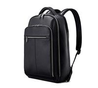 Samsonite Unisex Leather Backpack Laptop-Rucksack, Schwarz