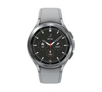 SAMSUNG Galaxy Watch 4 Smartwatch Edelstahl Fluorkautschuk, M/L, Silver