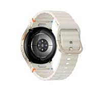 Samsung Galaxy Watch 7 40mm Beige (Weißes Gummi Armband)