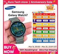 Samsung Galaxy Watch 7 Smartwatch Bluetooth 5.3 40/44 mm 1,3 Zoll Super AMOLED-Bildschirm Gesundheitsmonitor Samsung Wear OS GPS 44mm Bluetooth L310 Sliver