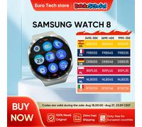 Samsung Galaxy Watch 8 neu 2025 30 Stunden Akkulaufzeit mit AOD-Einheit, unterstützt kabelloses Laden (Ladegerät im Lieferumfang enthalten); Bluetooth 5.3, Black（44mm LTE）