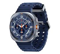 Samsung Galaxy Watch Ultra - 47 mm - Titanium Blue - intelligente Uhr mit Marineband - Gummi - Blau