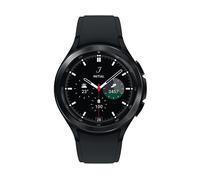 SAMSUNG GALAXY WATCH4 CLASSIC 46MM BT BLACK Smartwatch Edelstahl Fluorkautschuk, M/L, Black