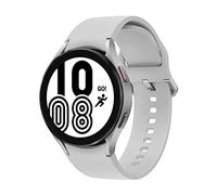 Samsung Galaxy Watch4, Runde Bluetooth Smartwatch, Wear OS, Fitnessuhr, Fitness-Tracker, 44 mm, Silver inkl. 36 Monate Herstellergarantie [Exkl. bei Amazon]