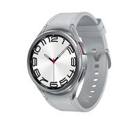 Samsung Galaxy Watch6 Classic Smartwatch, Gesundheitsfunktionen, Fitness Tracker, Schnell ladender Akku, LTE Smartwatch, 47 mm, Silber, Inkl. 36 Monate Herstellergarantie [Exklusiv bei Amazon]