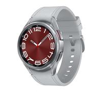 Samsung Galaxy Watch6 Classic Smartwatch, Gesundheitsfunktionen, Fitness Tracker, Schnell ladender Akku, LTE Smartwatch, 43 mm, Silber, Inkl. 36 Monate Herstellergarantie [Exklusiv bei Amazon]