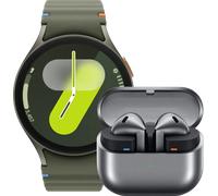 Samsung Galaxy Watch7 Grün 40 mm + Galaxy Buds3 Schwarz Smartwatch
