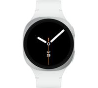 Samsung Galaxy Watch8 - 44 mm - silber - intelligente Uhr mit Sportband - Gummi - weiß - Bandgröße: M/L - Anzeige 3.7 cm (1.47") (SM-L335FZSADBT)