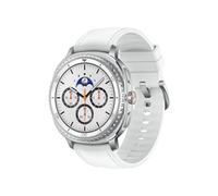 Samsung Galaxy Watch8 Classic Smartwatch, Fitness-Uhr und Fitness Tracker, Hybrid Band und Wearable Display, Drehbare Lünette, 64 GB Speicher, 46 mm, LTE, White, 3 Jahre Herstellergarantie
