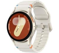 Samsung Galaxy Watch 7 40mm Beige (Weißes Gummi Armband)