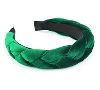 Samt Geflochtenes Stirnband Trachten Vintage Haarreif Navy Blue