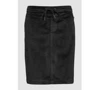 Samt-Rock mit Elastikbund 46 schwarz