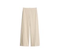 Samthose MARC O'POLO, Damen, Gr. 42, N-Gr, linen beige, Samt, Obermaterial: 98% Baumwolle, 2% Elasthan, weit lang, Hosen Samthose, Model Margo wide aus Organic Cotton-Stretch (88301751-42) linen beige