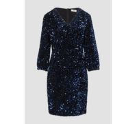 Samtkleid mit Pailletten 38 blau 2158467.56X1.38