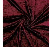 Samtstoff Bordeaux Rot - Pannesamt Stoff Meterware 140 cm - Samt dunkelrot Velour Polyester - für Karneval, Bekleidung, Tischdecken, Kissen, Deko