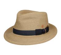 Samuel Livorno Fedora Strohhut by Mayser natur-blau S (54-55 cm)