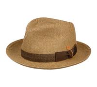Samuel Livorno Fedora Strohhut by Mayser natur-braun S (54-55 cm)