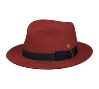 Samuel Livorno Fedora Strohhut by Mayser rot XL (60-61 cm)