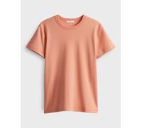 OPUS Damen Kurzarmshirt | T-Shirt SAMUN Slim aus BCI Cotton Mix Pale orange, 44
