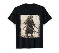 Samurai Frosch Krieger Ukiyo Ink Artwork Frosch Samurai T-Shirt