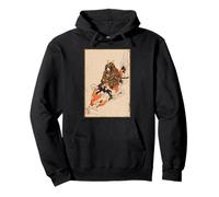 Samurai Katze Koi Fisch Illustration Japanische Kunst Pullover Hoodie