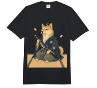 Samurai Shiba Inu Ukiyo E Japanischer Kimono Comfort Colors Adult Heavyweight T-Shirt