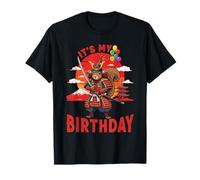 Samurai Squirrel Japan Kawaii Warrior Birthday T-Shirt