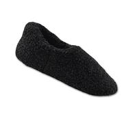 SamWo,Fußwärmer Hausschuhe 100% natürliche Schafwolle schwarz Premium, Größe: 42-43 Well sw P