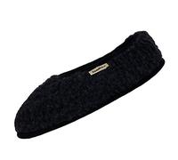 SamWo, Schafwoll-Wohlfühl Hausschuhe Unisex,weiche rutschfeste Sohle,100% Schafwolle Ballerinas (47-48, schwarz)