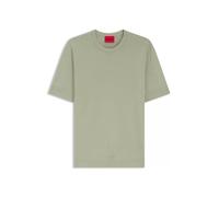 HUGO Slim-Fit Strickpullover mit kurzen Ärmeln - Style San Carl-CV, 50536693 Hellgrün XL