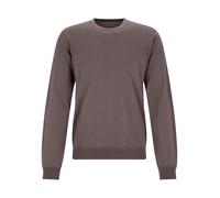 HUGO Pullover aus Merinowolle mit Logo-Stickerei - Style San Cedric-M1, 50476832 Braun XL