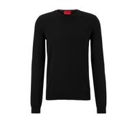 HUGO Herren San Cedric-M1 Pullover aus Schurwolle mit Logo-Stickerei