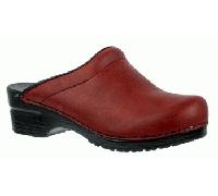 San Flex Clogs Offen rot Mittel - Sanita 36.0