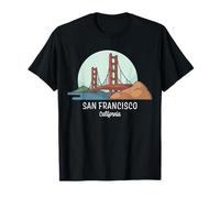 San Francisco Geschenkdesign | Kalifornien | Golden Gate Bridge T-Shirt