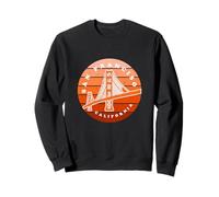 San Francisco Golden Gate Bridge Vintage Retro 1980er Jahre Sweatshirt