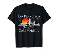 San Francisco, Kalifornien, Golden Gate Bridge, Vintage-Stil T-Shirt