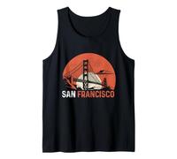 San Francisco, Kalifornien, Golden Gate Bridge, Vintage-Stil Tank Top