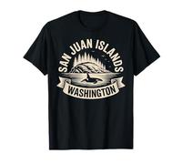 San Juan Islands Washington: Malerisches Naturreisesouvenir T-Shirt