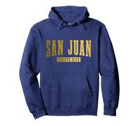 San Juan Puerto Rico Pride Puerto Rico Boricua Pullover Hoodie, Unisex für Erwachsene, Marineblau, S