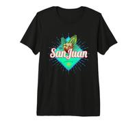 San Juan Puerto Rico Retro Urlaub Vintage Karibik Souvenir Premium T-Shirt