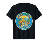San Juan Puerto Rico Rundes Reise-Souvenir Stadt Touristengeschenk T-Shirt
