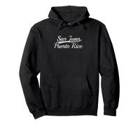 San Juan Puerto Rico Vintage Varsity Retro Design Pullover Hoodie