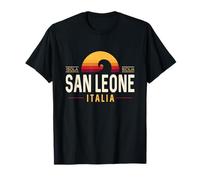 San Leone Italia | San Leone Sizilien Italien Retro Wave T-Shirt